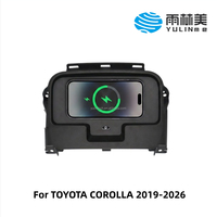YULINME Chargeur de voiture sans fil, boîte de rangement centrale, charge rapide mains libres, compatible avec TOYOTA COROLLA 2019-2026