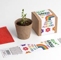 Coffret cadeau écologique avec jardinière en bambou Carte de voeux Fête des mères Cadeau d'anniversaire de pendaison de crémaillère