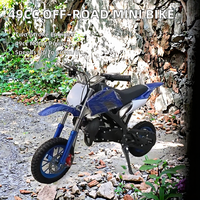 Mini Vélo Tout-Terrain Deux Roues 49cc Deux Temps avec Vitesse Max 40-60km/h pour l'Aventure