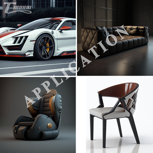 Materiales Ecológicos Coloridos para Suministros de Fábrica, Cuero Sintético, Cuero Artificial para Autos BMW con Textura de Grano - Product Image 3