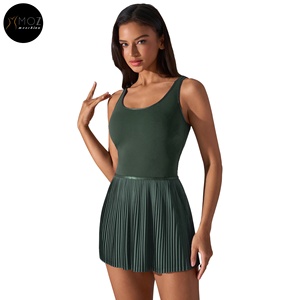 Abito da Tennis All-in-One da donna con reggiseno incorporato-gonna antiscivolo per Golf Yoga e <span class=keywords><strong>città</strong></span> pendolarismo Set gonna da Tennis personalizzata disponibile - Product Image 4