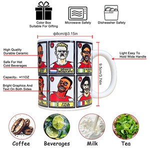 Tazza in Ceramica con Personaggi Leggendari dell'Arsenal, Personalizzabile per Tifosi del Club di Calcio - Product Image 3