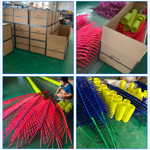 Mùa hè kỳ nghỉ đêm ven biển bãi biển trang trí thưởng thức LED xanh khổng lồ trang trí cây cọ dừa và cây cọ - Product Image 6