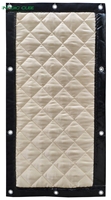 Bâche acoustique insonorisante industrielle MQ en PVC, densité 8 kg/m², isolation phonique 17-28 dB, temporaire