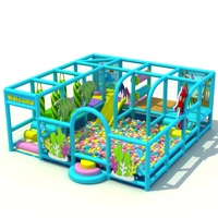 Peralatan Hiburan Pengiriman Cepat Desain Khusus Taman Bermain Gratis Bertema Anak-Anak Area Bermain Dalam Ruangan Besar dengan Trampolin