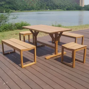 Patio Furniture Factory Direct Wholesale Teak Solid Wood Outdoor Garden Bench