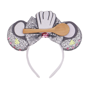 Diadema de Orejas de Ratón para Cocinar, Gorro de Chef y Cuchara, <span class=keywords><strong>Disfraz</strong></span> de Dibujos Animados, Diadema para Fiestas, Juego de Roles, Accesorio para la Cabeza MH049 - Product Image 5