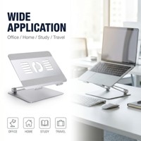 Support de tablette PC en alliage d'aluminium pliable haut de gamme, design flexible, gain de place, compatible OEM/ODM, fabriqué par Tokyun LS-09