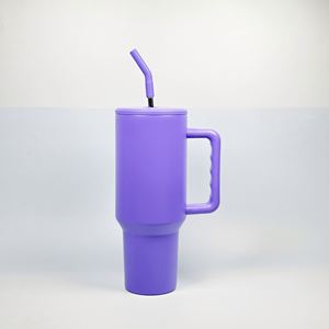 Insulated <b>Travel</b> Car H3.0 <b>Handle</b> Tumbler 40oz <b>Mug</b> Lid Straw Anti-Slip OEM ODM Custom Logo - Product Image 4