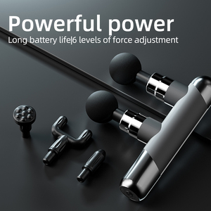 ปืนนวด LEERCON คุณภาพสูง รุ่นมินิ หัวนวดคู่ แบรนด์โปร กำลังแรง พร้อมที่จับเพื่อเข้าถึงการนวดหลัง ปืนนวดเนื้อเยื่อลึก - Product Image 1