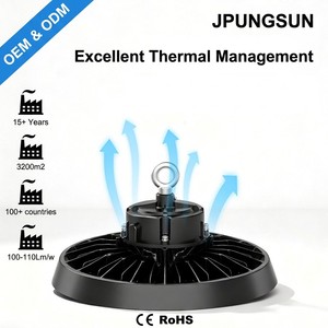 <span class=keywords><strong>Éclairage</strong></span> <span class=keywords><strong>industriel</strong></span> pour entrepôts et usines, lampes suspendues commerciales de type High Bay, 100w 150w 200w LED UFO High Bay Led Light - Product Image 2