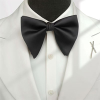 High-End-Männer Big Horn Fliege Koreanischer Stil Elegante übergroße Fliege für Männer Bräutigam Hochzeit Anzug Shirt