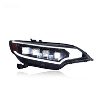 Full LED Headlight Assembly for Honda Fit GK5 2014-2020 With Four Projector Lens and Near Far Integrated Beam Output
