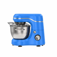 Batteur sur socle électrique planétaire 400W, 8 vitesses, 3,5L, en acier inoxydable, avec protection anti-éclaboussures, fouet à œufs et divers accessoires de pâtisserie