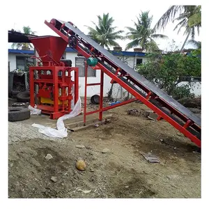 Qtj4-35 Small Scale Block Making Machine Production Line Customized Concrete Mixers with Pump Home Use 1600 Easy to Operate 35s