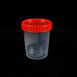 Cangkir plastik sekali pakai untuk wadah koleksi urin pemeriksaan medis - Product Image 1