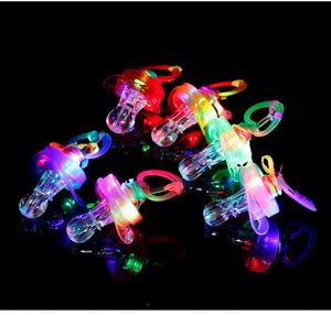 ของชำร่วยงานปาร์ตี้เรืองแสง นกหวีด LED กระพริบพร้อมสายคล้องคอ สร้อยคอจุกนมเรืองแสงในที่มืด - Product Image 1