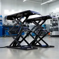 Elevador de estacionamiento automático hidráulico de montaje en superficie para venta directa, elevador de tijera pequeño para coches, elevador de coches tipo tijera