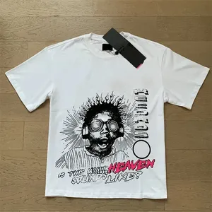Camiseta de Diseño para Hombre, Estampada, 100% Algodón, Manga Corta, Transpirable, Holgada, Estilo Oversize - Product Image 1