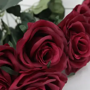 מחיר מפעל XA 55 ס""מ זר ורדים סידור פרחים כדור פרחים מלאכותי למרכזי שולחן חתונה