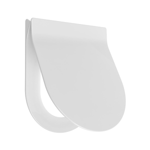SUNTEN SU023 Couvercle <span class=keywords><strong>de</strong></span> siège <span class=keywords><strong>de</strong></span> <span class=keywords><strong>toilette</strong></span> rond ultra-mince au design moderne, à ouverture frontale, blanc, avec charnières à fermeture lente et garantie <span class=keywords><strong>de</strong></span> 2 ans - Product Image 3