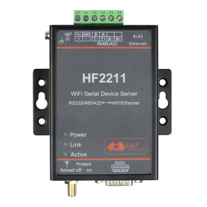 อุปกรณ์เซิร์ฟเวอร์แบบอนุกรม WIFI RS232/RS485/RS422พอร์ตอนุกรมเป็น WIFI อีเทอร์เน็ตโมดูลแปลง <span class=keywords><strong>HF2211</strong></span> - Product Image 3