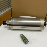 Kit de broche de travail du bois 3,2 kW refroidie par eau avec 4 roulements en céramique, meilleur variateur de fréquence (VFD), support et pompe