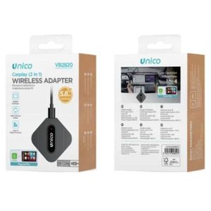 Unico Carplay <b>Wireless</b> <b>Adapter</b> 5.8GHz 2 In 1 For Car Audio Systems - Product Image 3