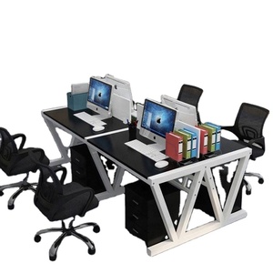 Ailichen hiện đại 2 người văn phòng máy tính bàn làm việc bàn gỗ Bàn văn phòng - Product Image 3