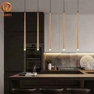 Lámpara Colgante LED de Tubo Largo, Aluminio Negro/Blanco, 5W, para Hogar, Cocina, Comedor, Sala de Estar, Bar, Cafetería - Product Image 3