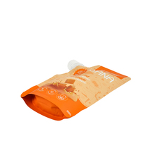 Sachet Doypack Personnalisé avec Bec Verseur pour Jus et Boissons, Emballage en Plastique Mat avec Logo Texte, Pochette Mylar avec Bec Verseur