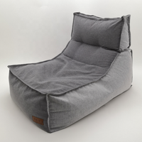 Fauteuil pouf d'intérieur en tissu, plusieurs couleurs combinées