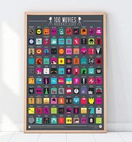 Carte à gratter personnalisée aventure Couple amour réalisations de motivation cadeau Top 100 Dates Anime idées grande affiche à gratter