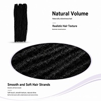 Perruques Butterfly Loc Crochet Dreadlocks en filament basse température, double trame, best-seller transfrontalier pour les Africaines