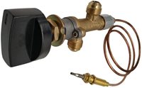 Kit de vanne de sécurité anti-extinction de flamme pour foyer au gaz propane GPL basse pression 1/2 PSI, 50000 BTU, filetage mâle 3/8 pouces