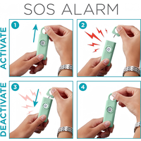 Alarme de Panique d'Urgence SOS Bluetooth avec GPS, pour Auto-Défense et Appel d'Urgence Personnel
