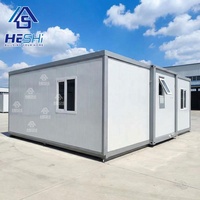Maison préfabriquée pliable prête à être expédiée, conteneur extensible de 20 pieds et 40 pieds, villa préfabriquée, cuisine, maison portable