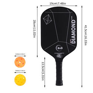 ชุดไม้พาย2ลูกแพ็คเกิลบอลคาร์บอนไฟเบอร์พร้อมกระเป๋าถือแบบพกพา - Product Image 6