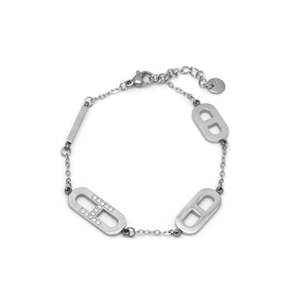Bracelet à maillons tendance en acier inoxydable 316L plaqué or PVD, bijoux durables et résistants pour femmes - Product Image 1