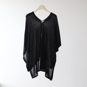 Nuevo estilo de verano Casual <span class=keywords><strong>manga</strong></span> de murciélago Top <span class=keywords><strong>mujer</strong></span> Irregular de longitud media Poncho de protección solar - Product Image 4