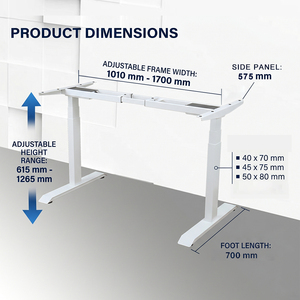 <span class=keywords><strong>Escritorio</strong></span> Eléctrico de Altura Ajustable con Diseño de Instalación Rápida y Motor Dual para Oficina Ejecutiva - Product Image 2