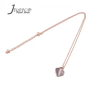 Ожерелье-цепочка из серебра 925 пробы с покрытием из розового золота