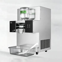 Machine à glaçons électrique en acier inoxydable pour comptoir, machine à glaçons en flocons de neige, 220V 1280W, capacité de 200 kg/jour, usage commercial et domestique