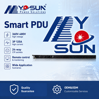 PDU intelligent haute puissance 24 voies C19 360V-480V avec gestion à distance du réseau, unité de distribution d'alimentation industrielle intelligente OEM ODM