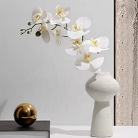 Fleur artificielle Phalaenopsis en soie à 7 têtes, toucher réel, vente en gros d'usine
