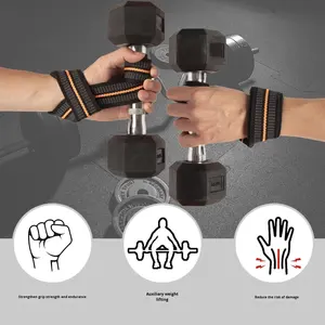 Al por mayor: Cinturón de agarre deportivo, Barras de dominadas para fitness, Correa de silicona antideslizante y resistente al desgaste para peso muerto, para entrenamiento con mancuernas en gimnasio - Product Image 6