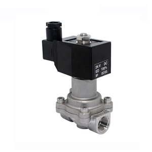 Vanne solénoïde vapeur COVNA DN25 1 pouce 2 voies 24 volts normalement fermée haute température en acier inoxydable - Product Image 6