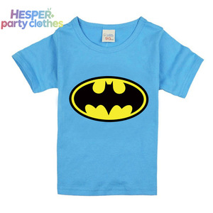 T-shirt d'été en coton à manches courtes style HESPER pour garçons, uniforme de l'équipe Bat Man, style décontracté, costume d'Halloween - Product Image 1