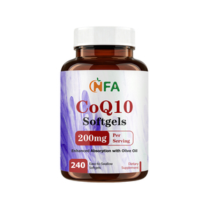 Low OEM Custom Wholesale CoQ10 Softgels with 200mg Per Serving Boost Antioxidant Activity Supports Energy Production Softgels - Product Image 1