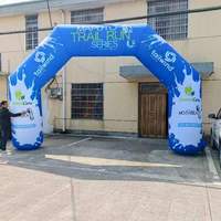 Dernière porte de décoration publicitaire Arche de ligne d'arrivée gonflable de sport personnalisée Arches de course gonflables Arche gonflable